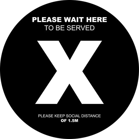 Social Distancing Floor Decals Design 2