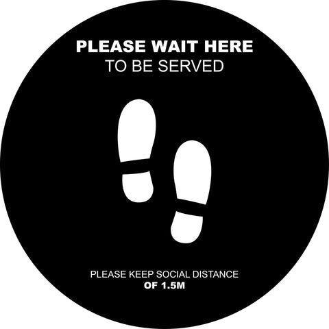 Social Distancing Floor Decals Design 1