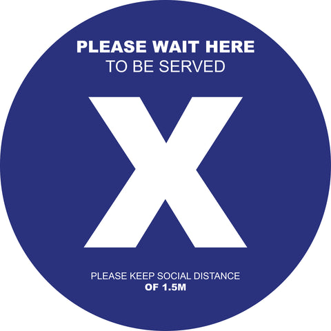 Social Distancing Floor Decals Design 2