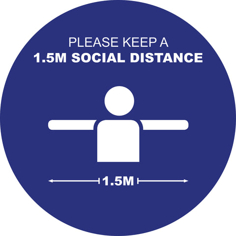 Social Distancing Floor Decals Design 5