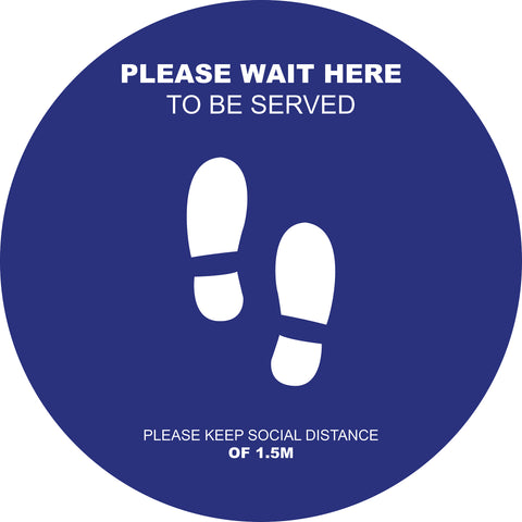 Social Distancing Floor Decals Design 1