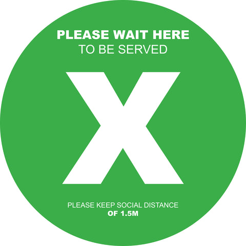 Social Distancing Floor Decals Design 2