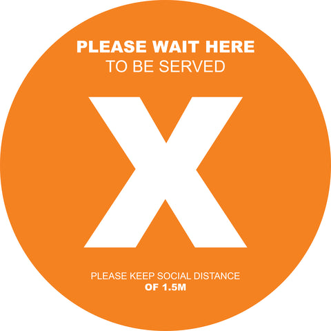 Social Distancing Floor Decals Design 2