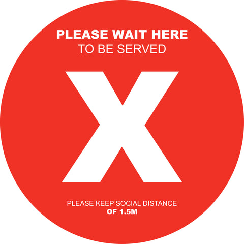 Social Distancing Floor Decals Design 2