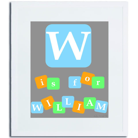 S is For Sienna Wall Print