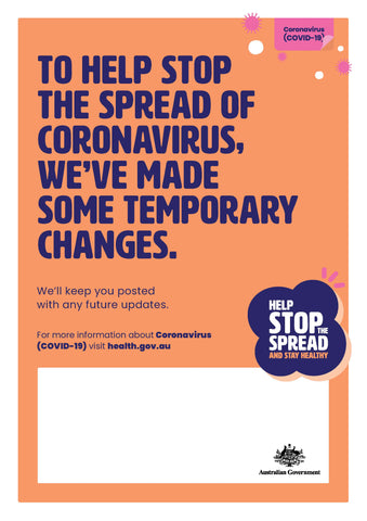 Poster Temporary Changes Poster